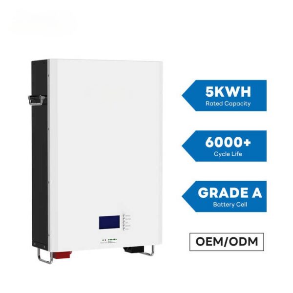 51.2V 100Ah 5KWh Wall-mounted Lifepo4 Battery