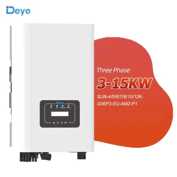 Deye Grid Tied Inverter SUN-12K-G06P3-EU-AM2-P1